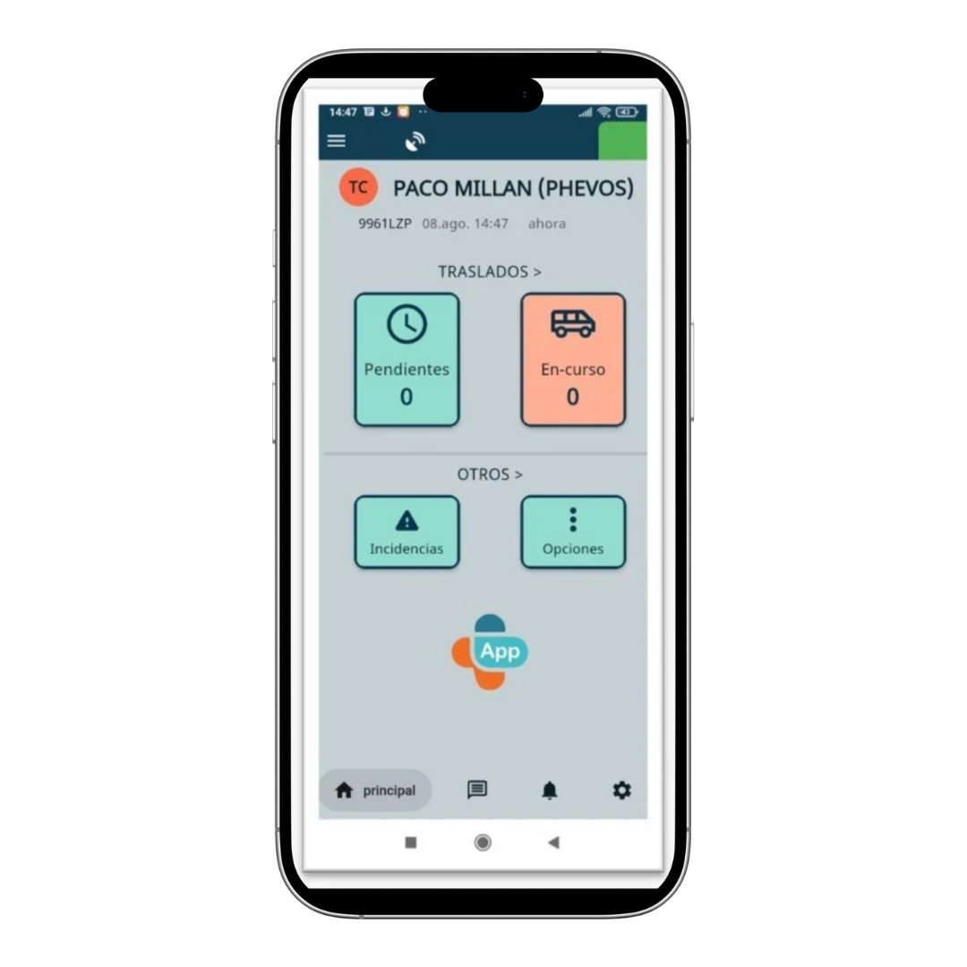 Apolo Navega App software transporte sanitario